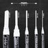 Loddie Doddie White Chalk Markers for Signs, Blackboard, Car Window, Glass - 5 Unique Tips - Ultra Fine, Fine, Medium, Broad & Jumbo Tips - Erasab...