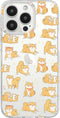 Blingy's for iPhone 13 Pro Case (6.1 inch), Shiba Inu Dog Style Cute Animal Pattern Cartoon Design Transparent Soft TPU Protective Clear Case (Shi...