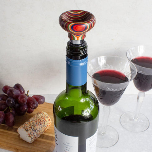 Baltique Marrakesh Collection Wine Bottle Stopper, Multicolor Leak-Proof and Reusable Wine Saver, Preserves Beverage Freshness...