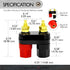 Conext Link 2 pcs Speaker Amplifier Terminal Binding Post Dual 2 Way Banana Plug Jack ?16906?...