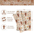 AnyDesign Boho Floral Highland Cow Tissue Paper 100 Sheet Watercolor Flower Art Tissue Farmhouse Cute Cow Wrapping Paper for DIY Crafts Gift Packi...
