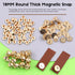 Wokape 30 Set Magnetic Button Sewing Clasps Snaps Fasteners (Gold-18MM-30Pcs) - 18mm Round Strong Magnetic Button Clasps Snaps Purse Handbag with ...