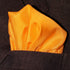 Fine Saffron 100% Silk Pocket Square Full-Sized 16"x16"...