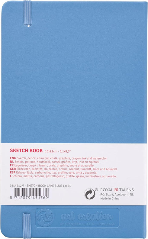 Talens Japan T9314-212M 441815 Art Creation Sketchbook, Drawing Notebook, 5.1 x 8.3 inches (13 x 21 cm), Lake Blue...
