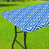smiry Rectangle Picnic Table Cloth, Waterproof Elastic Fitted Outdoor Tablecloths for 8 Foot Tables, Wipeable Flannel Backed Vinyl Table Cover for...