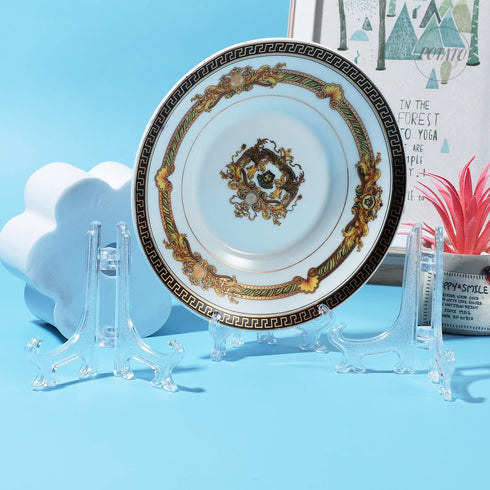 Patelai 48 Pieces Mini Easel Stands Plastic Plate Stand Holder Display Picture Easel Stand for Display Picture Frame Collectibles Desktop Weddings...