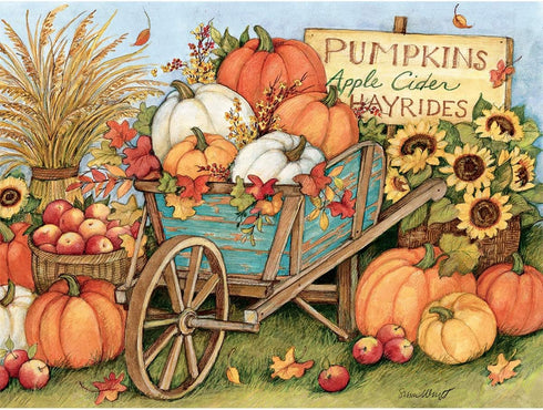 Lang 500PC Puzzle WHEELBARRW, Harvest Wheelbarrow...