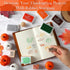 15 Pieces Thanksgiving Wooden Rubber Stamps and Craft Ink Pads Wooden Rubber Stamp for Scrapbooking and DIY Craft Card Stamps Pads for Kids Stamps...