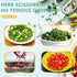 Updated 2025 Herb Scissors Set - Cool Kitchen Gadgets for Cutting Fresh Garden Herbs - Herb Cutter Shears with 5 Blades and Cover, Sharp and Anti-...