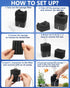 Aquarium Bio Sponge Filter Kit, Super-Quiet Submersible Fish Tank Foam Filter with 1 Spare Sponge and Full Accessories, Suits Tanks Within 110 Gal...