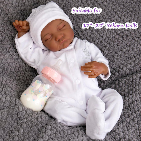 Aori Reborn Baby Dolls Clothes 20 inch Outfit White Onesie for 17-20 Inch Reborn Doll Newborn Dolls...
