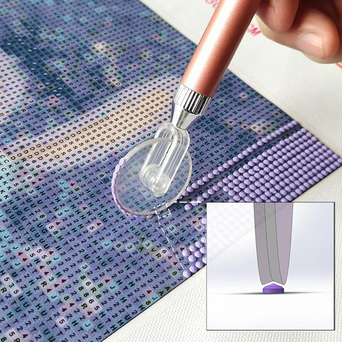 Diamond Painting Wheel Tools with Groove,New Type of Gem Art Pen,Accessories That can Make Jewel Art Faster and neater,Both Square and Round Drill...