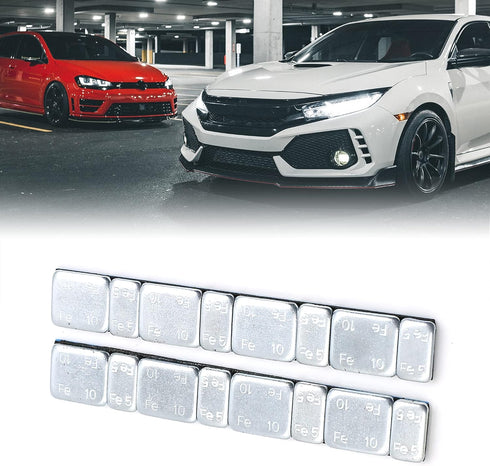 2.1oz Adhesive Back Wheel Balance Weights Strips for Motorcycle 124 x 18mm 2pcs...