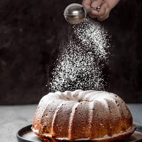 HULISEN Set of 2 Flour Duster for Baking, Powdered Sugar Shaker Duster, 18/8 Stainless Steel Pick Up and Dust Flour Sifter with Spring-operated Ha...