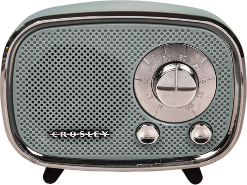 Crosley CR3039A-TN Rondo Retro Portable Rechargeable Bluetooth Speaker, Tourmaline...