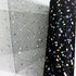 Laser Sequin Glitter Tulle Rolls 6 inch x 10 Yards (30 feet) Black Tulle Rolls Fabric Tutu for DIY Skirts Wedding Gift Wrap Sewing Crafting Bow Br...