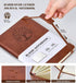 Blank Journal Notebook for Women Men, A5 Unlined Journal for Writing Sketchbook, Hardcover Leather Unruled Jouranl Notebook for Work with 256Pages...