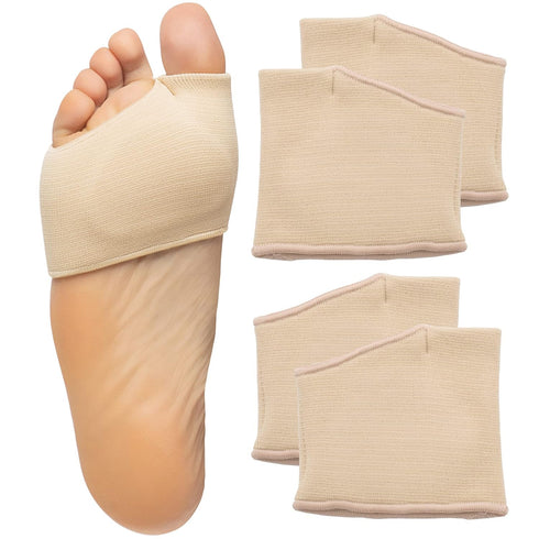 ZenToes Metatarsal Pads for Men and Women - Ball of Foot Pain Relief Cushions for Sesamoiditis, Metatarsalgia, Morton's Neuroma - 2 Pairs Fabric S...