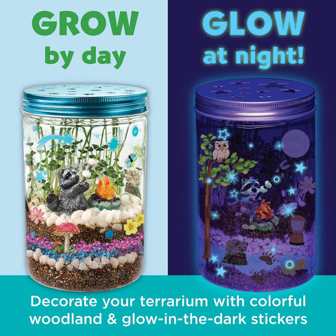 Creativity for Kids Grow 'N Glow Terrarium Kit for Kids - Educational Science Kits Ages 6-8+, Kids Gifts for Boys and Girls, Craft and STEM Projec...