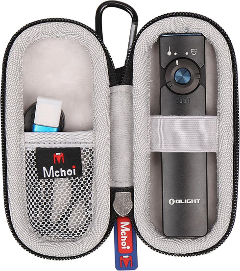 Mchoi Hard Case Suitable for OLIGHT Arkfeld UV 365nm Black Light with 1000 Lumens White LED Flashlight, Waterproof Shockproof LED Flashlight Prote...