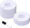 30 Pack White Round Clothing Size Closet Rack Dividers Hangers with 1 Bonus Marker (Outer 3.5”, Inner 1.38” in Diameter)...