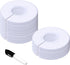 30 Pack White Round Clothing Size Closet Rack Dividers Hangers with 1 Bonus Marker (Outer 3.5”, Inner 1.38” in Diameter)...