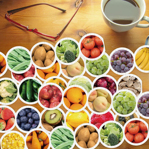 Vegetables and Fruits Themed Bulletin Board Borders Straight Border Trim for Classroom Decoration Bulletin Board Whiteboard...