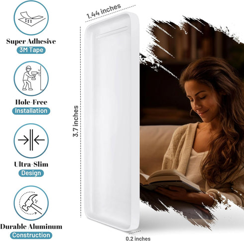 Ultra Slim Hue Remote Holder for Philips Hue Dimmer Switch V2 | Invisible Design Aluminum Remote Holder for Hue Dimmer Switch| Wall Plate Replacem...