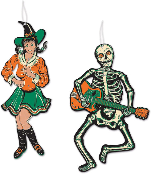 Vintage Halloween Jointed GoGo Dancers - Pack of 2...