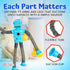 Telescopic Suction Cup Robot Toys 6-PACK Shape Changing Educational Fidget Toys with Remote Control Sensory Toys ADHD Autistic Stimulating Creativ...