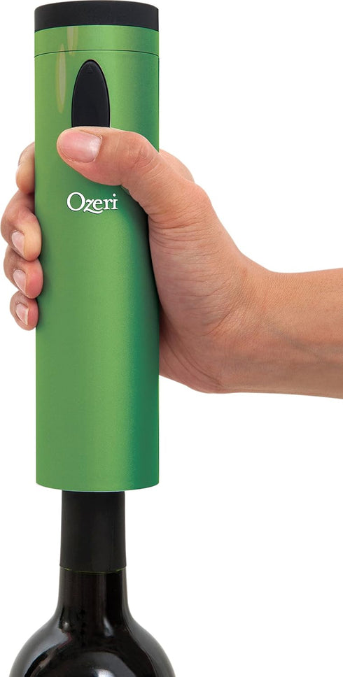 Ozeri Fascina Electric Wine Bottle Opener and Corkscrew, Lime Green...
