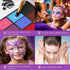 15 Colors Face Painting Kit for Kids Party,Cosplay,Clown,Costume Makeup Pallet-Parties,Birthday,Halloween Face and Body Paint Berggers...