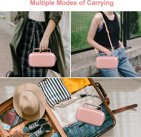 Canboc Carrying Case for Asthma Inhaler, Handheld Spacer for Adults and Kids, Mask, Inhaler Spacer Bag with Removable Shoulder Strap, Mesh Pocket ...
