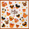 Mfault Hello Fall Cartoon Mouse Window Clings 4 Sheets, Autumn Pumpkin Doughnut Acorn Cupcake Stickers Decals Decorations, Maple Leaves Seasonal H...