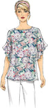 Butterick B6687Y Easy Women's Semi-Fitted Shirt Sewing Patterns, Sizes 4-14, White...