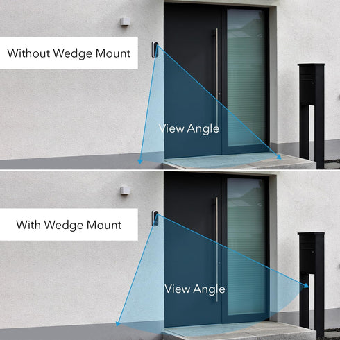 Wasserstein 35° to 55° Horizontal Wedge Wall Mount Compatible with Arlo Wireless Video Doorbell (2nd Gen) & Essential Video Doorbell Wire-Free...