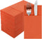 Dark Orange Napkins Hand Towels Disposable, Linen-Feel Dinner Napkins with Prefolded Built-in Flatware Pocket, Guest Paper Hand Towels For Wedding...