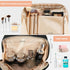 RAINSMORE Travel Makeup Bag Large Capacity Cosmetic Bag Waterproof Makeup Organizer Bag Wide Open Makeup Pouch with Handle Toiletry Bag Make Up Ba...