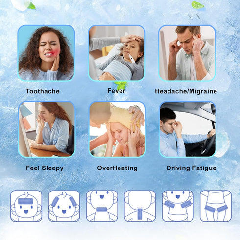 20 Sheets Dodanros hydro Fever Patches for Kids & Adults Fever Discomfort & Pain Relief, Cooling Relief Fever Reducer, Soothe Headache Pain, Pack ...