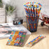 Handepo 72 Pieces Attendance Pencils with Eraser Bulk Assorted Wooden Pencils for Kids Student Carnival Prize Educational and Learning Activities ...