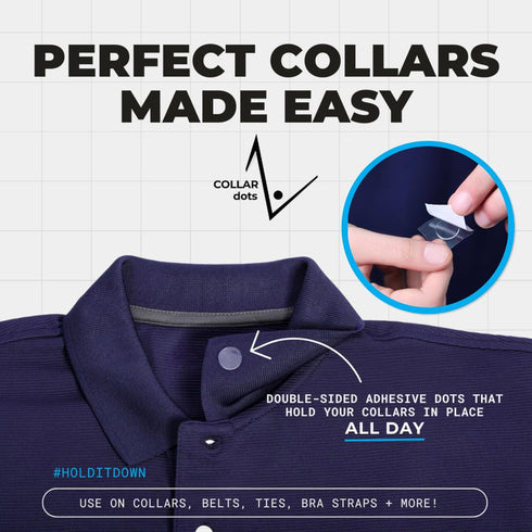 Collar Stays for Men’s Dress Shirts & Polo’s. Fashion Hack for Plastic, Metal, & Magnetic Collar Stay 24hr Hold...