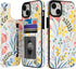 HAOPINSH for iPhone 15 Plus Wallet Case with Card Holder, Floral Flower Pattern Back Flip Folio PU Leather Kickstand Card Slots Case for Women Gir...
