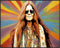 Posterizer 1 pcs- psychedelic funky hippie colorful person 3-Fantasy & Fiction Art-Retro Art- Living Room Bedroom Decor- unframed wall art...