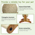Fhiny Rabbit Scratch Toy, Natural Sisal Rabbit Scratching Ball Sisal Rope Bunny Claw Scratcher Rotating Ball Interactive Toys Nail Scratching Post...
