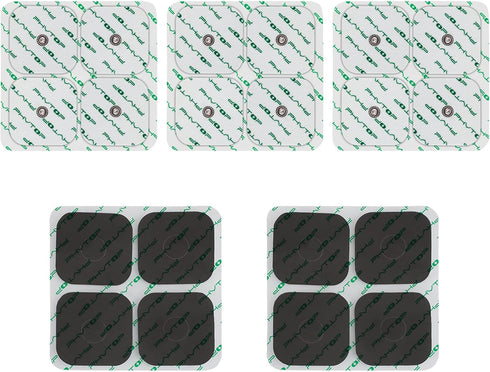PHYTOP TENS Replacement Pads 20pcs Universal 3.5mm Snap Electrodes Size 2x2...