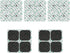 PHYTOP TENS Replacement Pads 20pcs Universal 3.5mm Snap Electrodes Size 2x2...