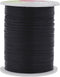 Mandala Crafts Nylon Satin Cord 1mm Rattail Cord Black String - 100 Yds Nylon Chinese Knotting Cord Rat Tail Silk Cord for Bracelet Necklace Jewel...