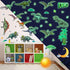 Zonon 114 Pcs/ 4 Sheet Glow in The Dark Dinosaur Wall Decals for Boys Bedroom Waterproof Self Adhesive Glowing Dinosaur Wall Stickers Removable Di...