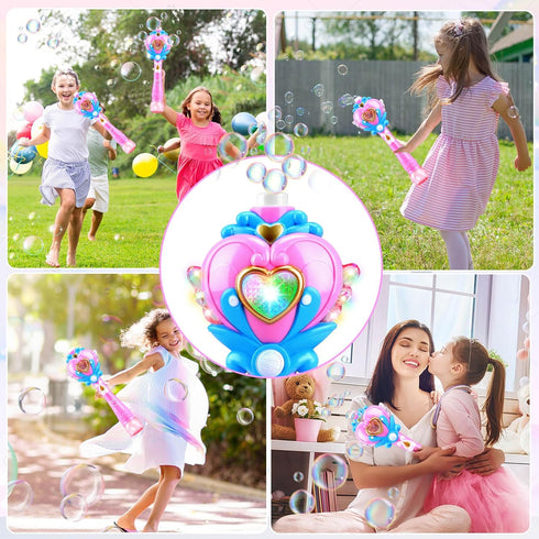Beria Toys for Girls: Princess Toy Bubble Wand, Birthday Gifts for 3 4 5 6 7 8 Years Old Girl, Bubbles Machine Fairy Wands for Kids Light Up with ...