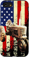 iPhone SE (2020) / 7 / 8 Tractor US American Flag Vintage Patriotic Farm Farmer Gift Case...